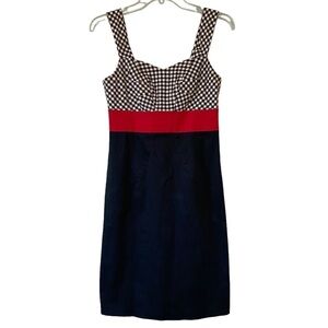 Point Zero Gingham Fitted Pin-Up Dress Sz 2